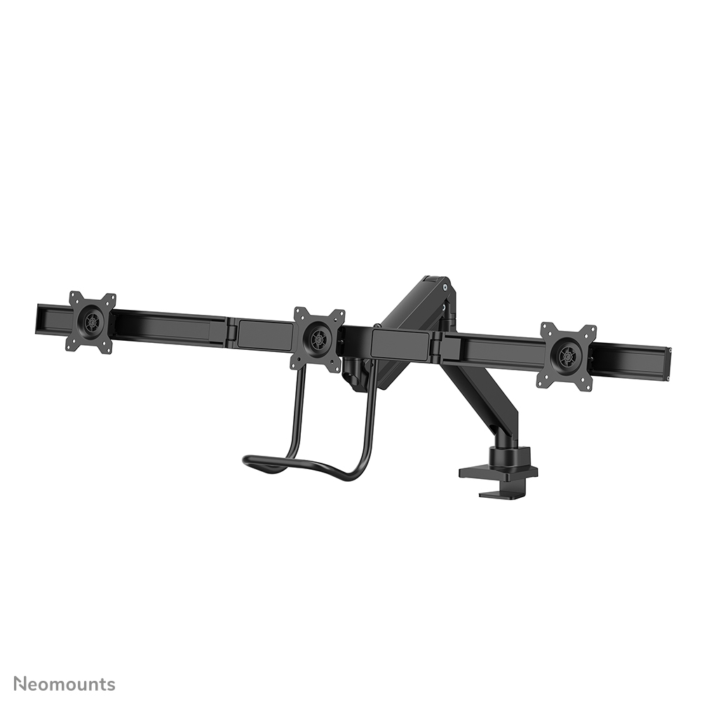 Neomounts NM-D775DX3BLACK Monitor arm 17-27" - gas spring - Topfix - 180°-stop